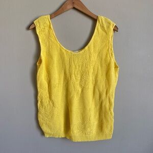 Sunny Yellow Knit Tank Top